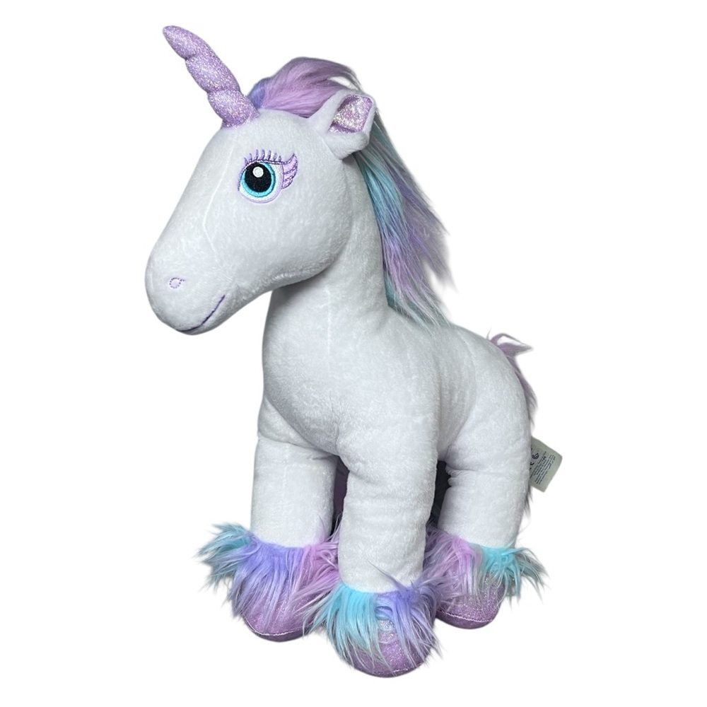 Teal Eyes Build A Bear Enchanted Unicorn Fairy Friend 2020 Butterfly Foot 16" - Picture 3 of 15